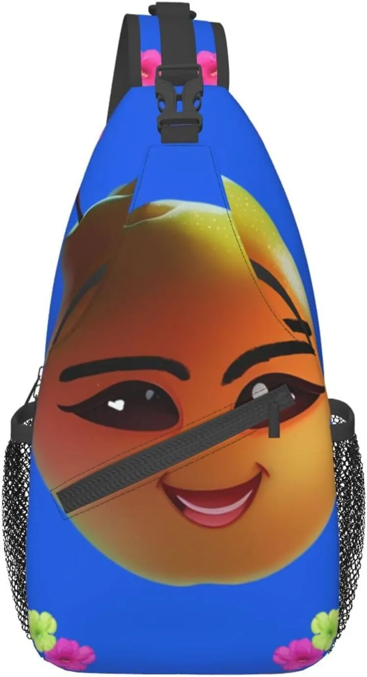 Smiley Yellow Pear Pattern Outdoor Hiking Backpack > Suitable For Men And Women Riding Strong And Sturdy High Storage Capacity Daily Travel