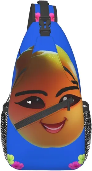 Smiley Yellow Pear Pattern Outdoor Hiking Backpack > Suitable For Men And Women Riding Strong And Sturdy High Storage Capacity Daily Travel
