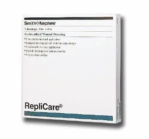 Smith & Nephew Replicare Hydrocolloid Wound Dressing: 4" x 4", 5 Count