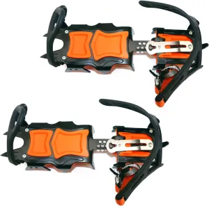 Snow Ice Grips Walk Traction Overshoe Footwear Traction for Climbing Skiing Antislip 12 Teeth Crampons Ice Cleats Studs