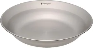Snow Peak Tableware Dish, TW-032, Stainless Steel, Lightweight for Camping Everyday Use, Made in Japan, Lifetime Product Guarantee