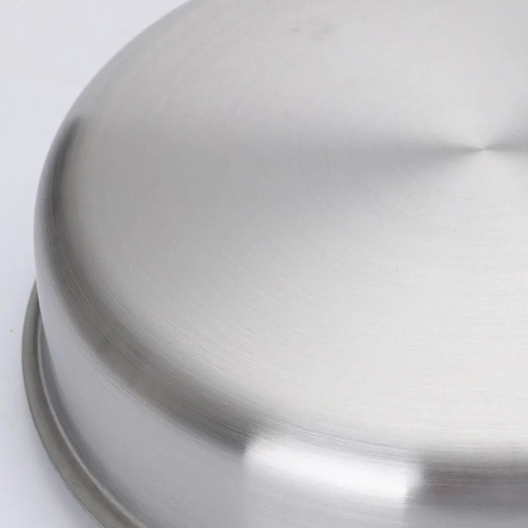 SOGA 2X 32cm Stainless Steel Saucepan Sauce pan with Glass Lid and Helper Handle Triple Ply Base Cookware