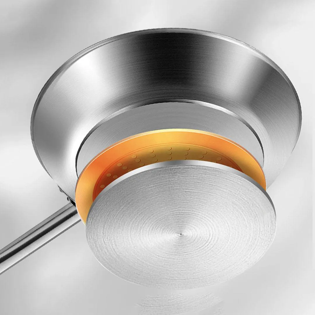 SOGA 2X 32cm Stainless Steel Saucepan Sauce pan with Glass Lid and Helper Handle Triple Ply Base Cookware