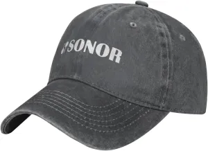 Sonor Drumsdistressed Baseball Cap Solid Color Adjustable Vintage Unisex Versatile Washed Dad Hat