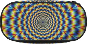 spiral optical illusion gif Print Simple rectangle Pen bag Storage case for Office supplies,cosmetics,toiletries
