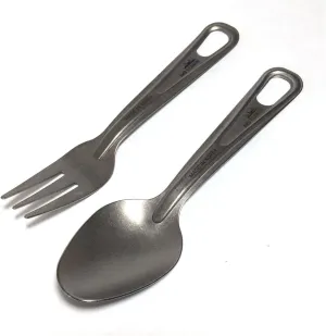 Spoon & Fork Set Lightweight Outdoor Camping Backpacking Cutlery
