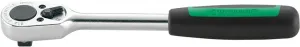 Stahlwille 13111010 1/2-Inch (12.5 mm) Square Drive Reversible Ratchet, 36-Tooth, Made of Chrome Alloy Steel with 2-Component Handle, Chrome-plated, Perfect for Various Tightening Works, L. 265.5 mm