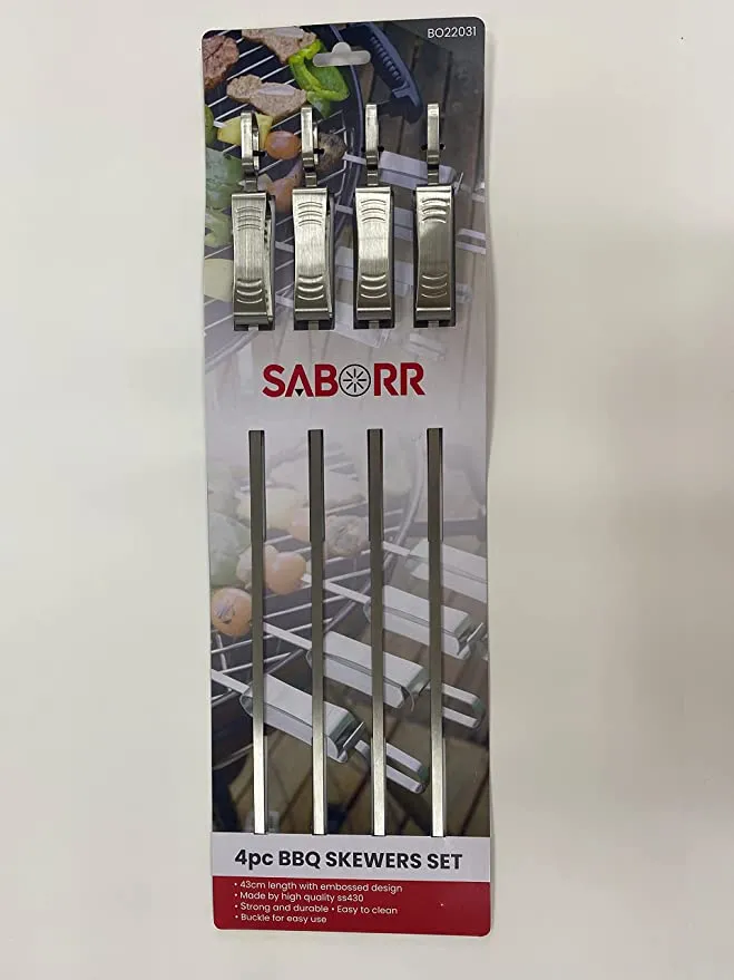 Stainless Steel Barbeque Skewers