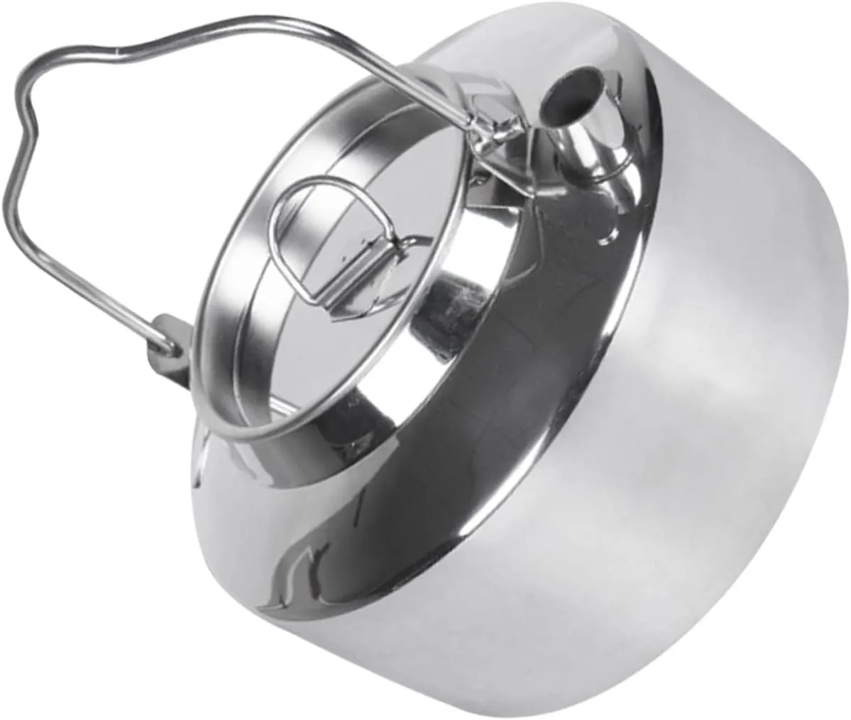 Stainless Steel Camping Teapot Portable Water Kettle Handle for Outdoor Camping Hiking Travel