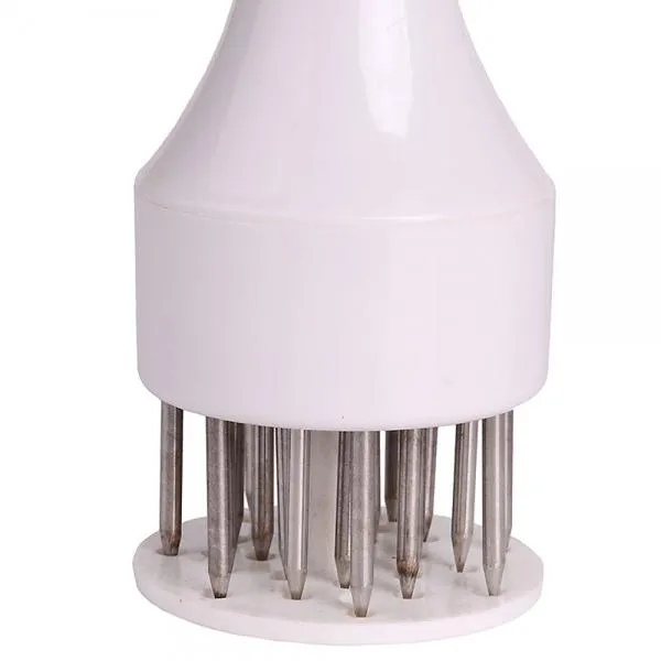 Stainless Steel Meat Cooking Tenderizer Tool 48-Needle Knife White