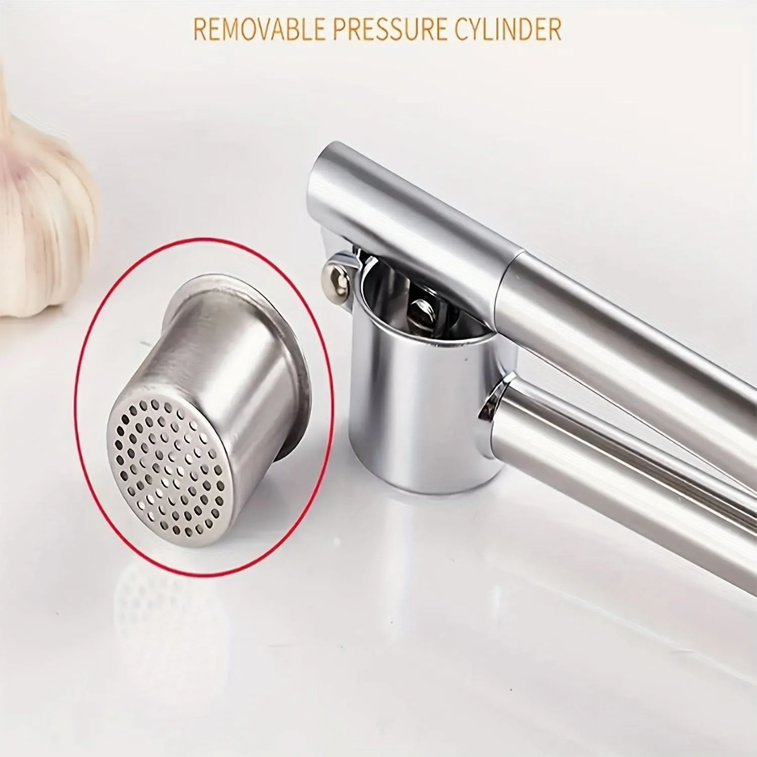 Stainless Steel Washable Garlic Crusher Tool