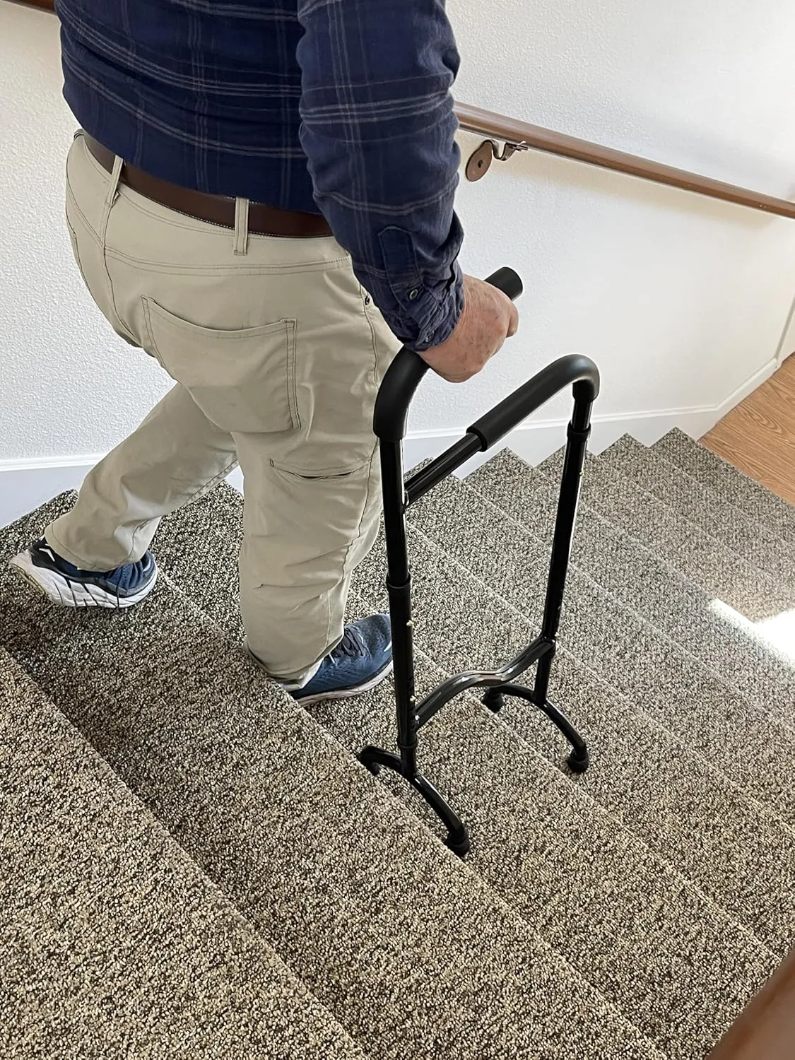 Stair Assist Cane – Less Effort Going Up, Less Impact Coming Down