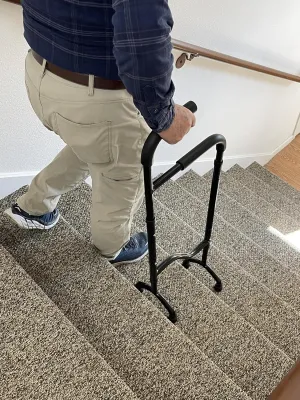 Stair Assist Cane – Less Effort Going Up, Less Impact Coming Down