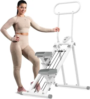 Stair Stepper for Home,Folding Cardio Stair Climber for Full Body Workout,Stair Stepper Machine with Adjustable Handlebar,300LBS Capacity