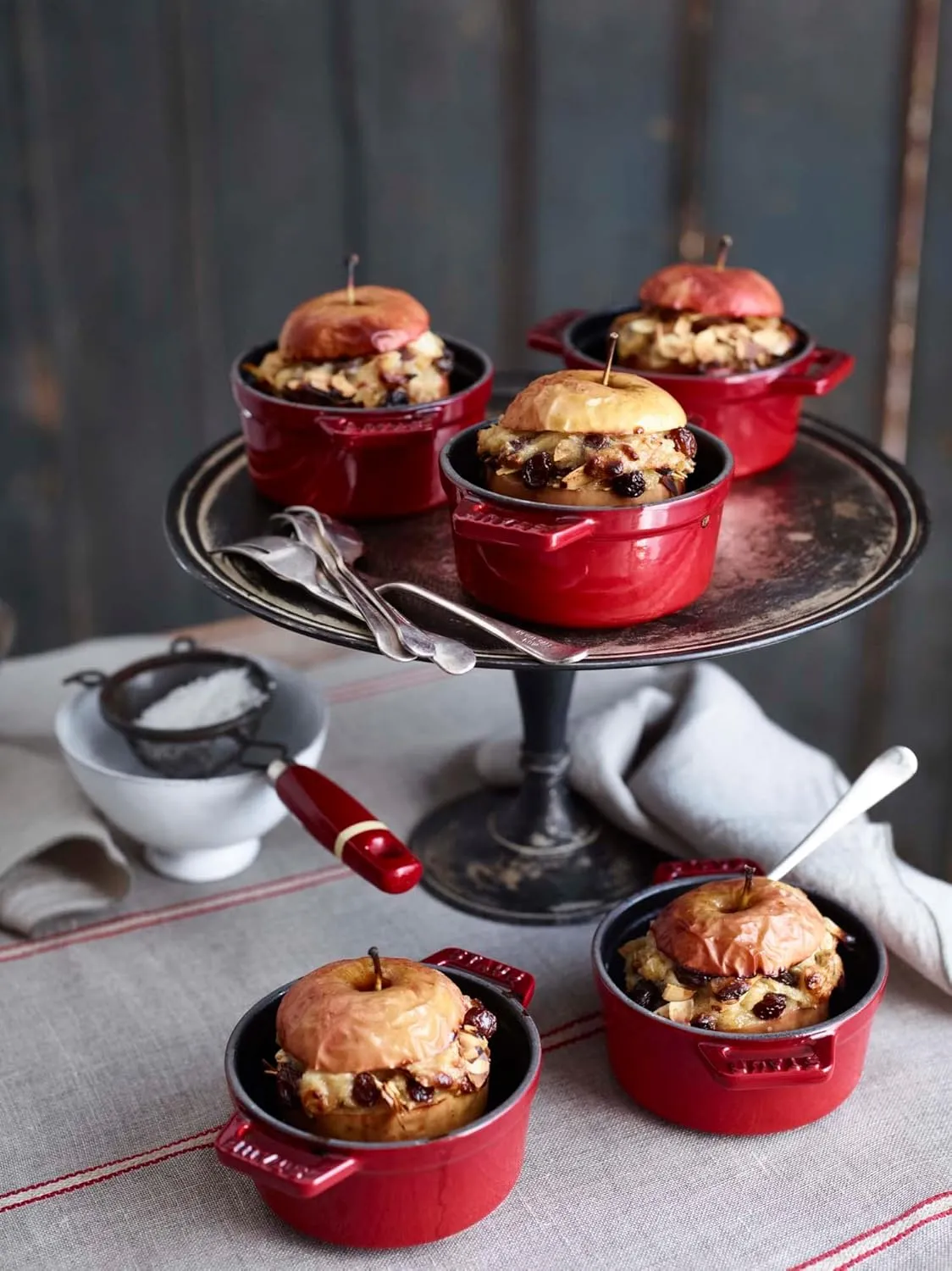 Staub Cast Iron 0.25-qt Mini Round Cocotte - Cherry, Made in France