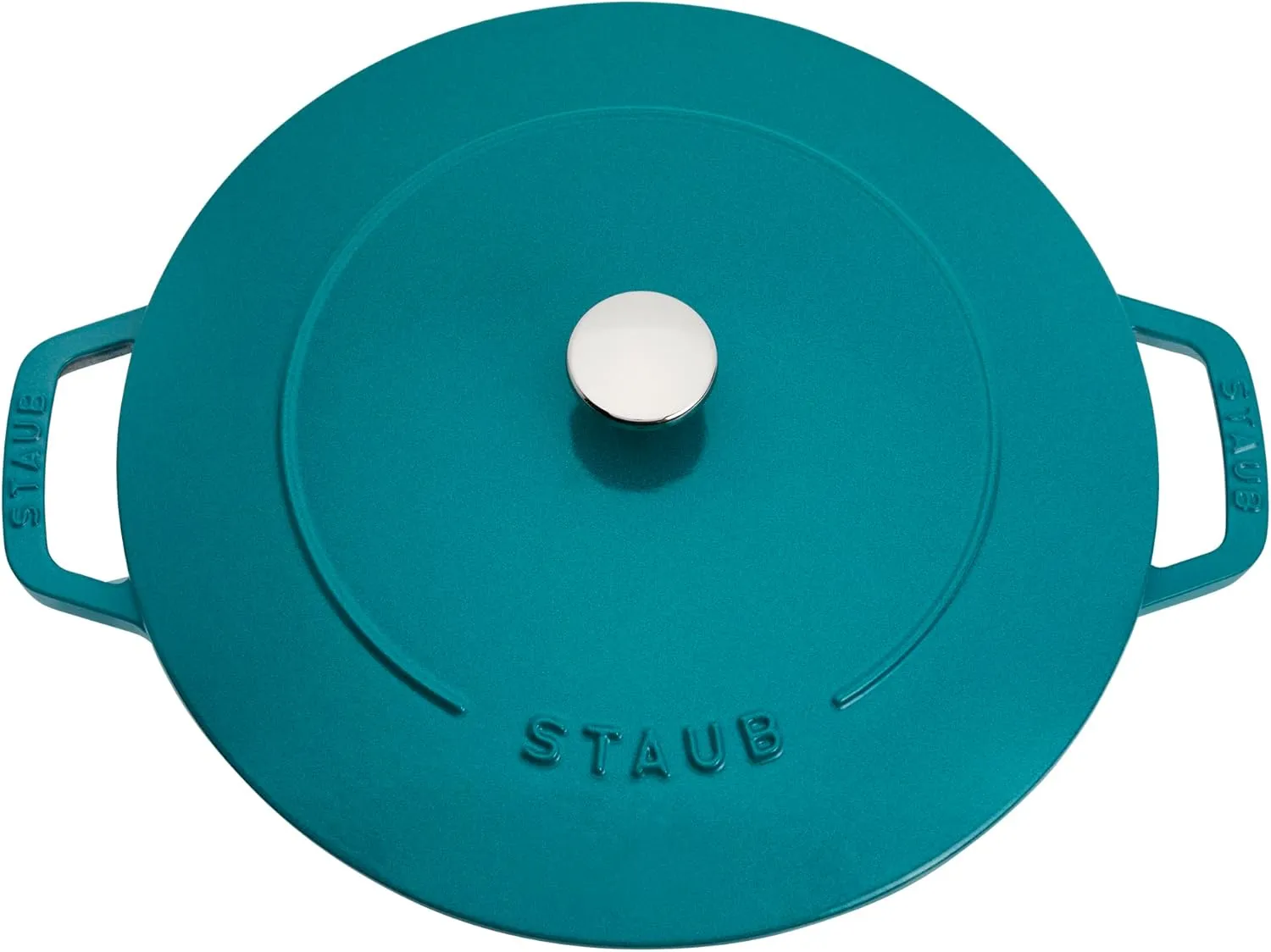 Staub Cast Iron Essential French Oven, Dutch Oven, 5-quart, serves 5-6, Made in France - Turquoise