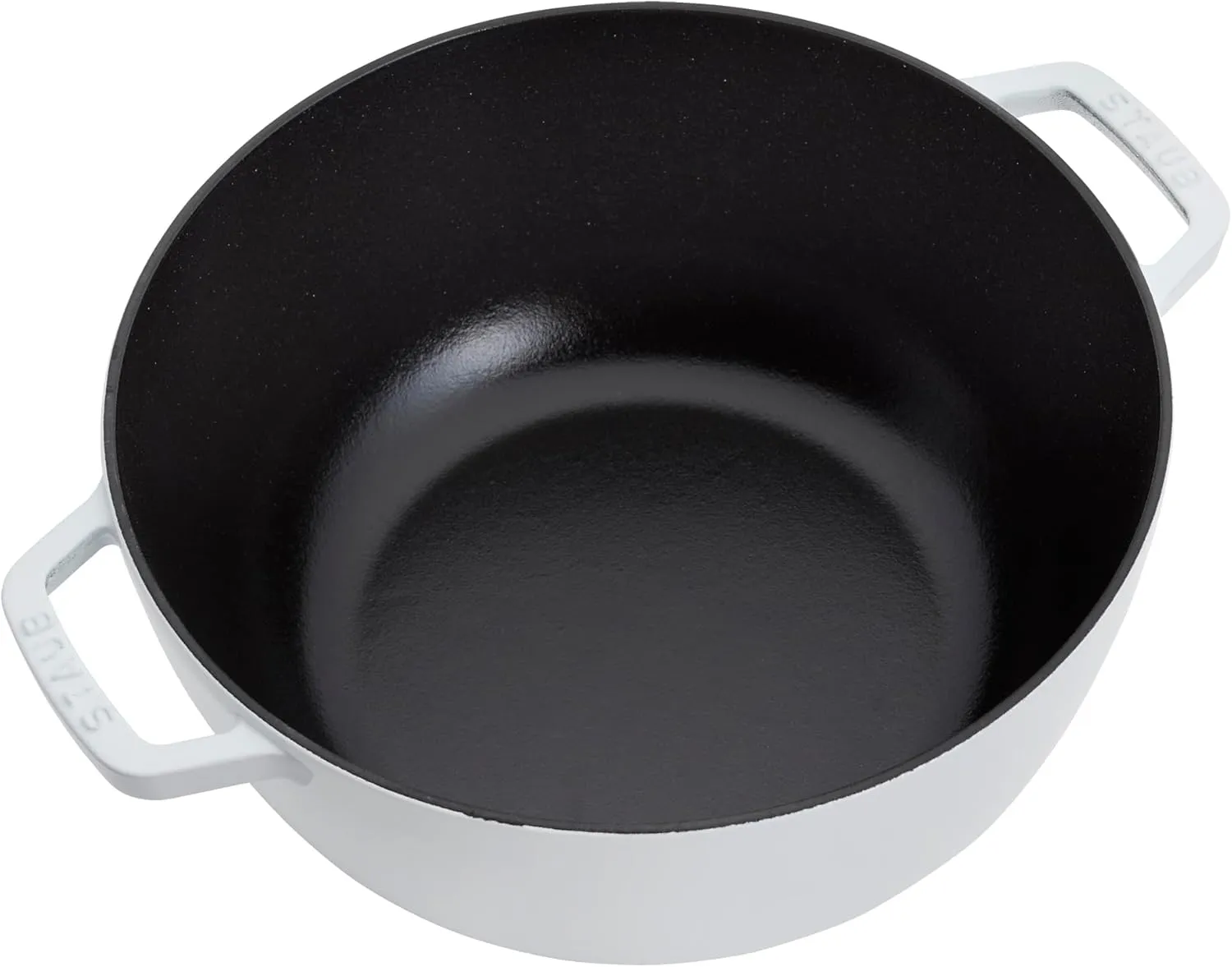 Staub Cast Iron Essential French Oven, Dutch Oven, 5-quart, serves 5-6, Made in France - White