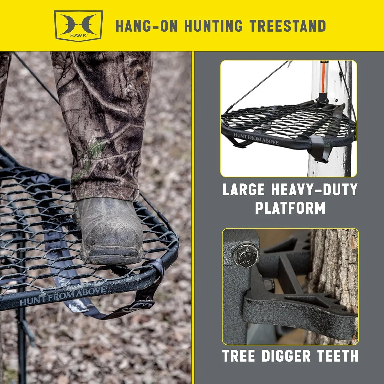 Steel Hang-On Adjustable Hunting Game Deer Tree Stand