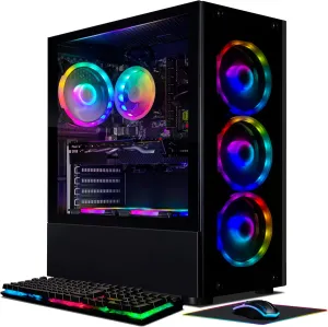 STGAubron Gaming PC Desktop, GeForce RTX 2060 Super 8G GDDR6, Intel Core i7-6700 up to 4.0G, 32G DDR4, 1T SSD, 600M WiFi, BT 5.0, RGB Fan x 6, Windows 10 Home