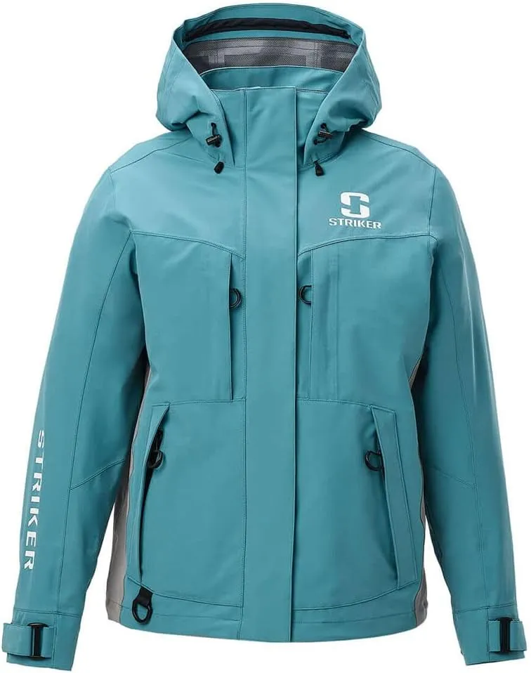 Striker Women's Adrenaline Durable Breathable Waterproof Outdoor Fishing Rain Jacket with Adjustable Hood