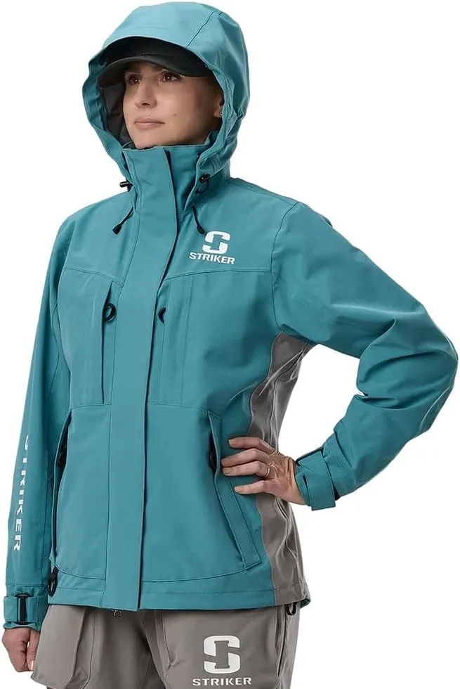 Striker Women's Adrenaline Durable Breathable Waterproof Outdoor Fishing Rain Jacket with Adjustable Hood