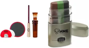 STRUT COMMANDER Duck Commander Sunrise Starter Kit Turkey Calls and HME 3 Color Camo Face Paint Mess-Free Application Stick