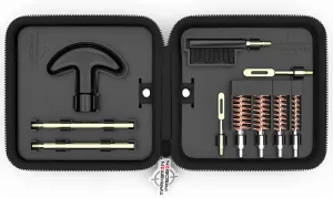 Sub Compact Pistol Cleaning Kit - Brass - .22 9mm .357 .38 .380 .40 10mm .44 and .45 Caliber Handgun Revolver - Up to 6 inch Barrel - Retail Package
