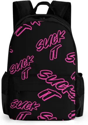 Suck It Fashion Backpack Light Weight Daily Travel Hiking Laptop Shoulder Bag