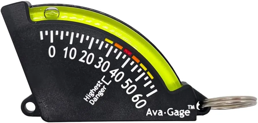 Sun Company AvaGage - Avalanche Danger Indicator | Skiing and Snowboarding Slope Meter | Trail Inclinometer