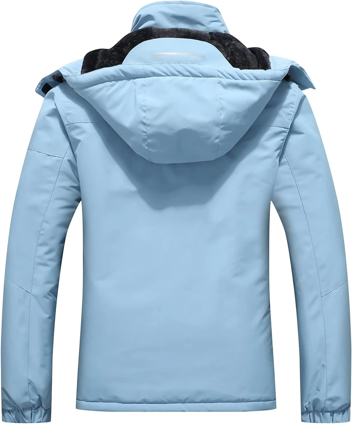 SUOKENI Women's Waterproof Warm Winter Snow Coat Hooded Raincoat Ski Snowboarding Jacket
