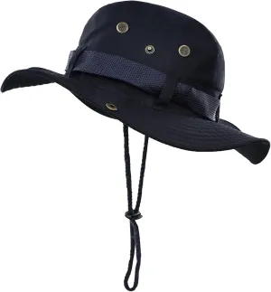 Surblue Boonie Sun Hat Windproof Fishing Hat UPF 50  UV Protection for Hiking, Travel