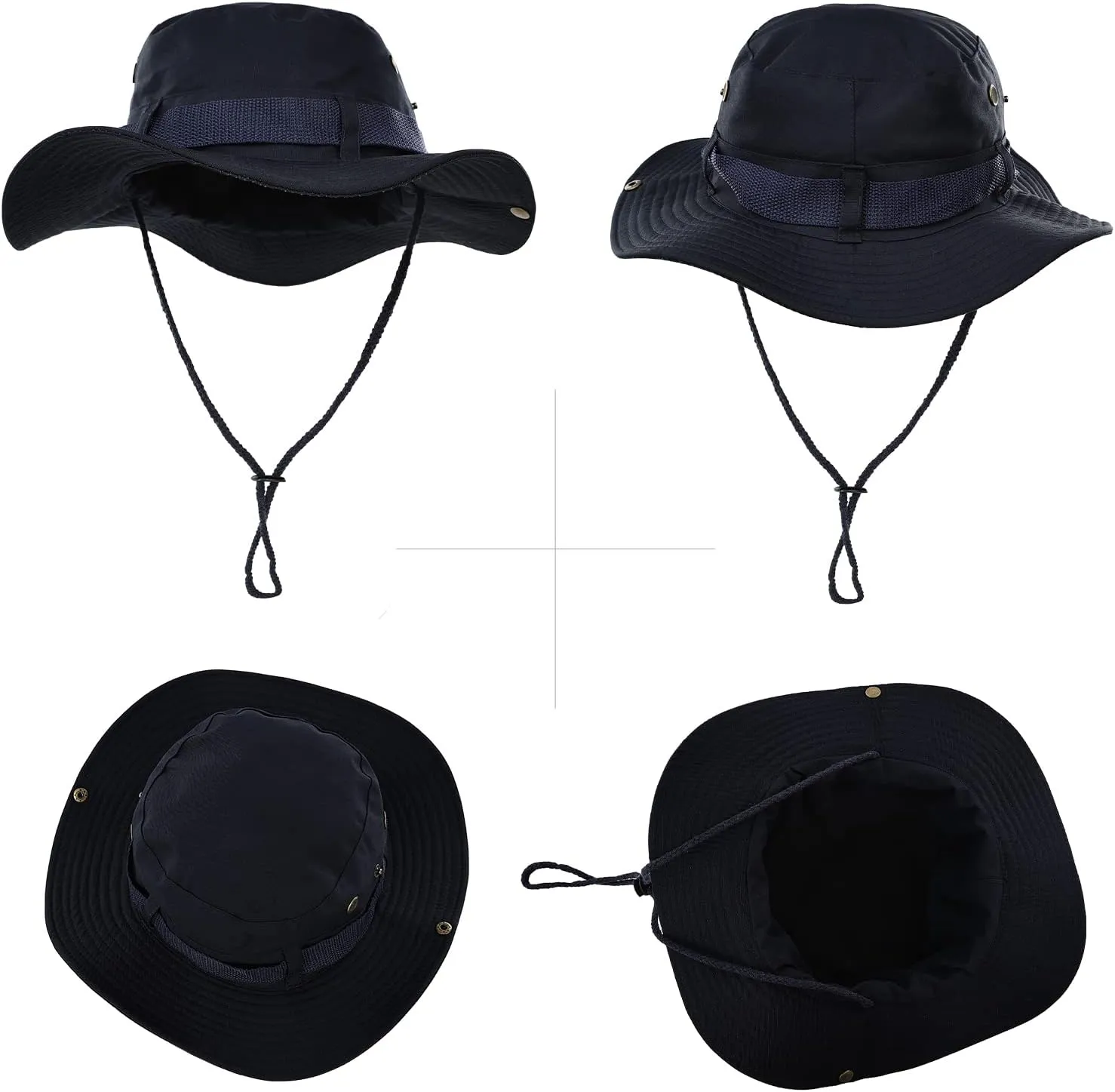 Surblue Boonie Sun Hat Windproof Fishing Hat UPF 50  UV Protection for Hiking, Travel