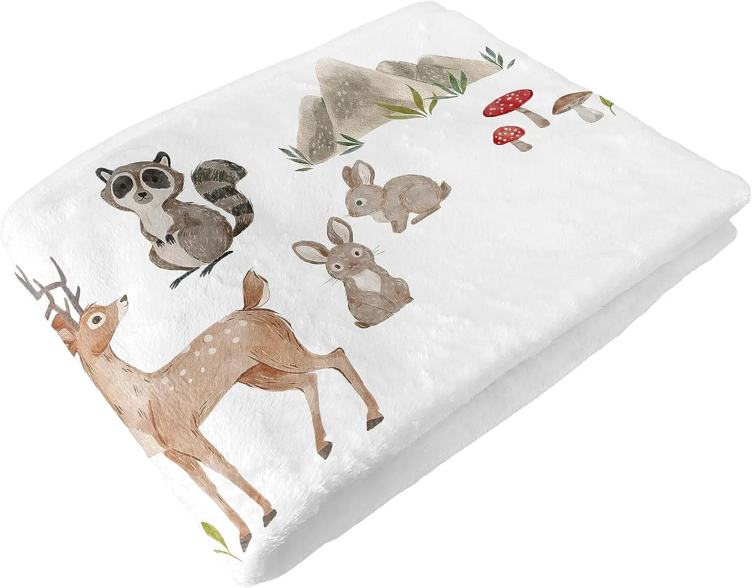 Sweet Jojo Designs Woodland Forest Animals Boy Girl Gender Neutral Unisex Baby Milestone Blanket Newborn Monthly First Year Photo Growth Chart Infant Memory Gift Set Friends Bear Hedgehog Watercolor