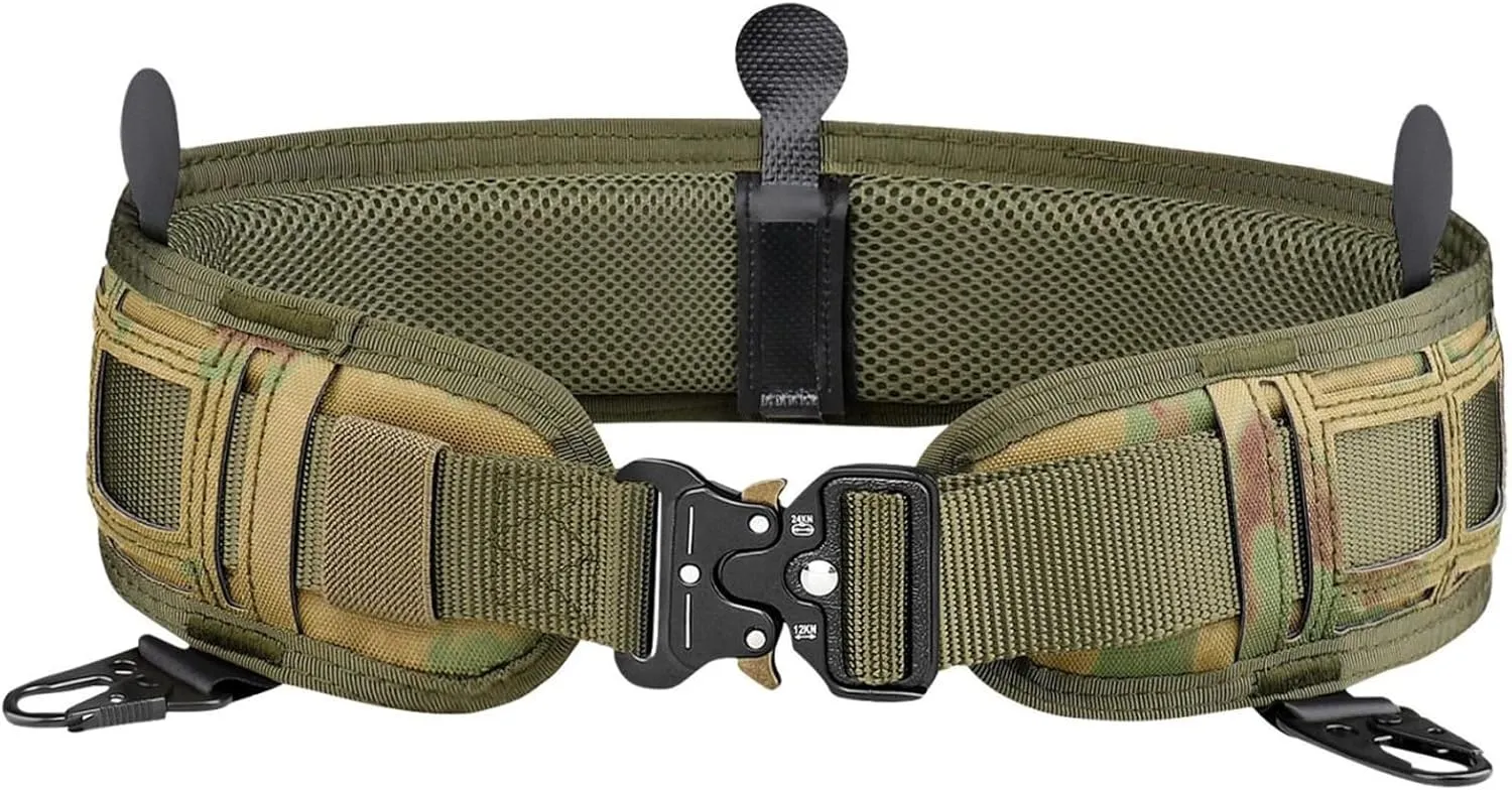 Tactical Battle Belt, Adjustable Nylon Combat Rigger Belt for Men and Women, Universal For Pistol Holsters