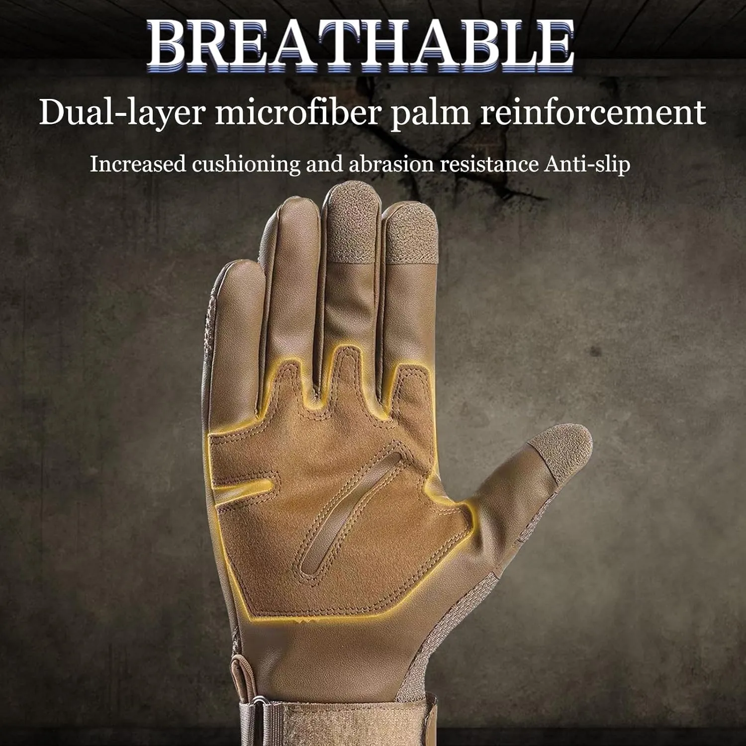 Tactical Gloves for Men Touchscreen Motorcycle Gloves with Hard Shell Leather Palm Padding for Outdoor Sports Motorcycle Cycling Tactical Airsoft Paintball Hunting Hiking Camping Climbing