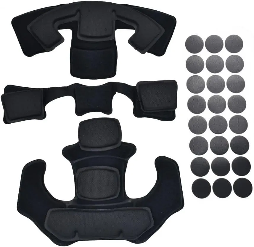 Tactical Helmet Cover,Internal Memory Foam Pads Set and Tactical Fast Airsoft Helmet Cloth for Ops-Core Fast PJ MH Helmet in Size M/L