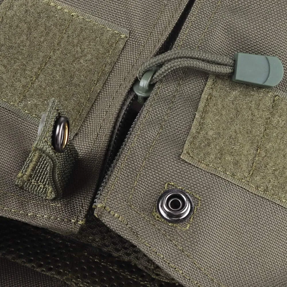 Tactical Pouch Zip-on Panel for AVS JPC2.0 JPC Vest Backpack Airsoft Mesh Pocket Built-in Magazine Snap Closure Hunting