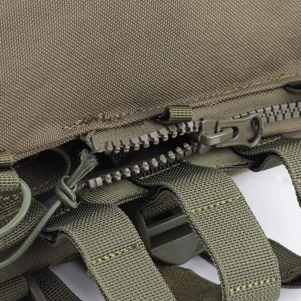 Tactical Pouch Zip-on Panel for AVS JPC2.0 JPC Vest Backpack Airsoft Mesh Pocket Built-in Magazine Snap Closure Hunting