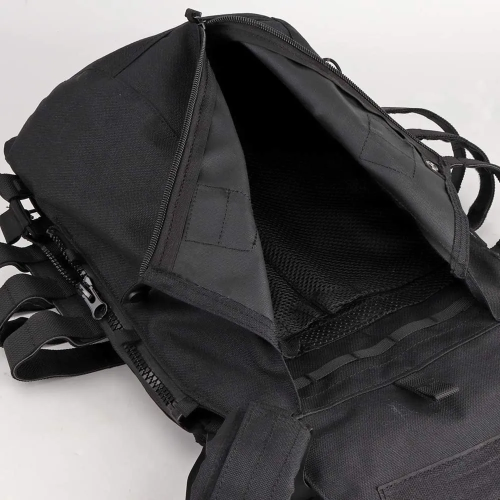 Tactical Pouch Zip-on Panel for AVS JPC2.0 JPC Vest Backpack Airsoft Mesh Pocket Built-in Magazine Snap Closure Hunting