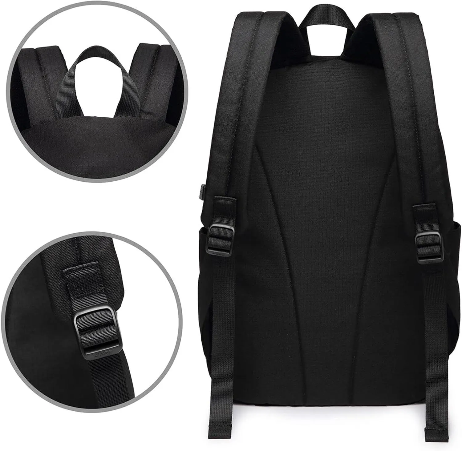 Taoist Yin Yang Tai Chi Laptop Backpack, Travel Backpack with USB Charging Port, Computer Bag for Men Women