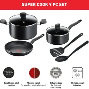 Tefal Super Cook 7 Piece Cookware Set