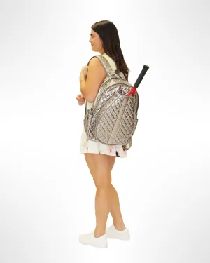 Tennis Backpack for Women- Tennis Bag for Women with Tennis Racket Cover   Zipper | Holder Elastic Pockets For Water Bottle | Large Storage Compartment