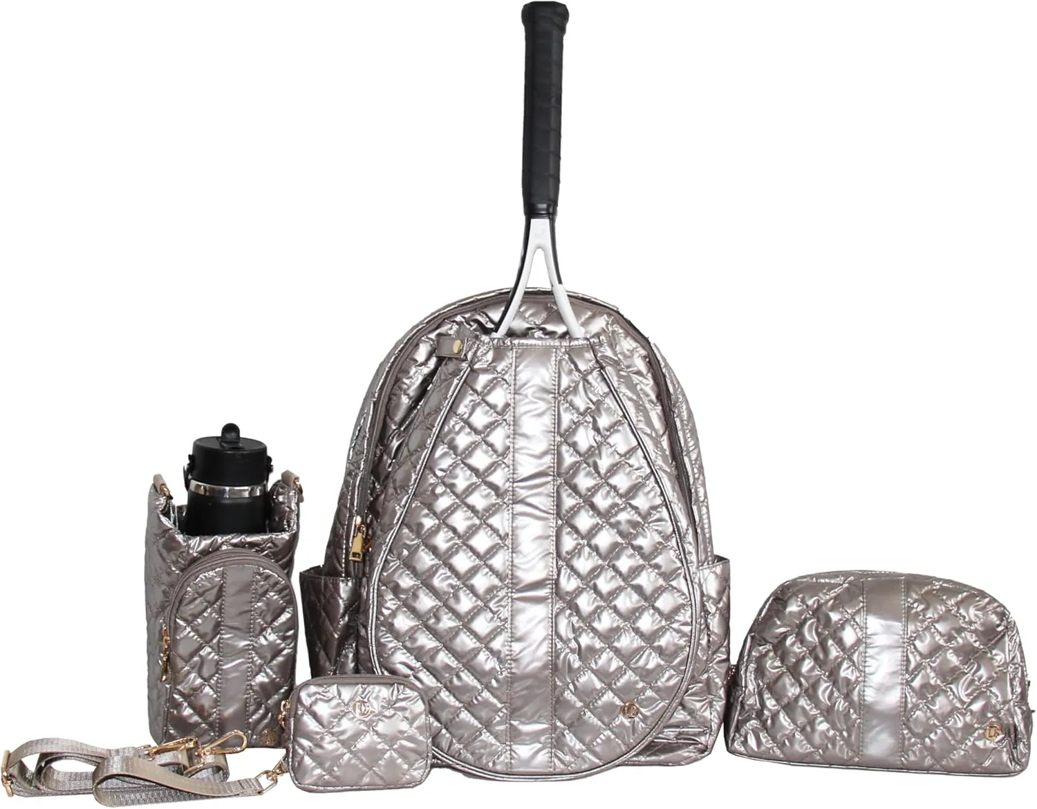 Tennis Backpack for Women- Tennis Bag for Women with Tennis Racket Cover   Zipper | Holder Elastic Pockets For Water Bottle | Large Storage Compartment