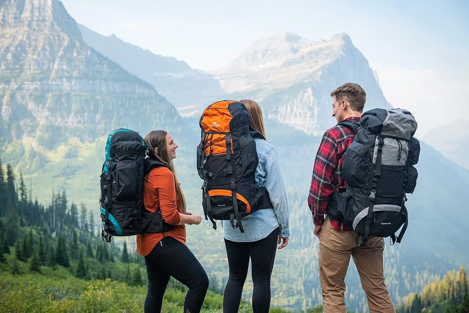 TETON 85L Explorer Internal Frame Backpack for Hiking, Camping, Backpacking, Rain Cover Included