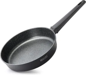 THE ROCK SOHO 9.5-Inch Non Stick Frying Pan – Nothing Sticks, Never Warps, Lasts Longer, Healthy Non-Toxic Skillet with Heat-Resistant Handle, PFOA Free, Oven & Dishwasher Safe, Black