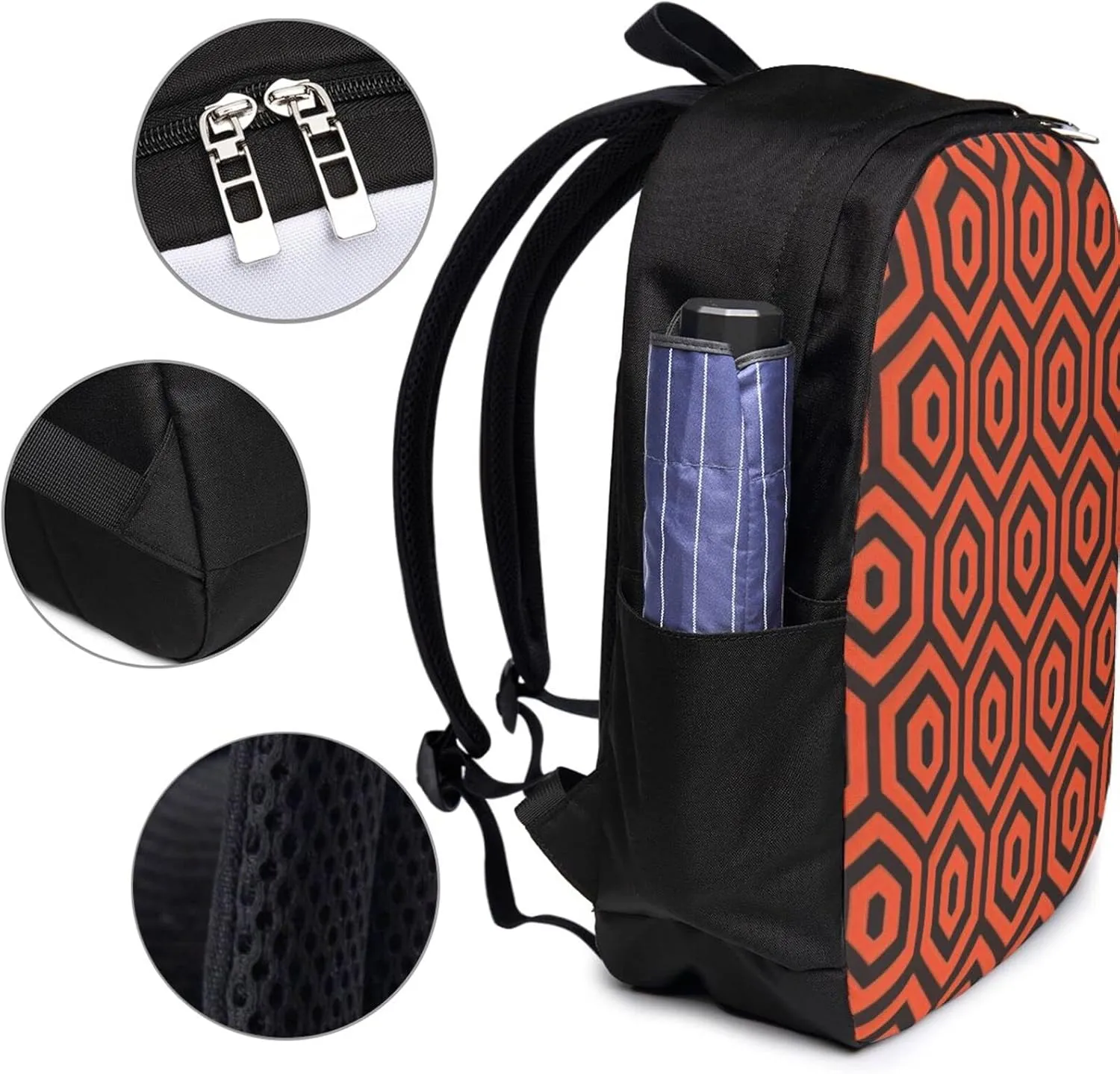 The Shining Overlook Hotel Laptop Backpack, Travel Backpack with USB Charging Port, Computer Bag for Men Women