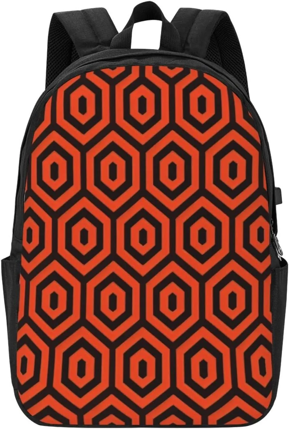 The Shining Overlook Hotel Laptop Backpack, Travel Backpack with USB Charging Port, Computer Bag for Men Women