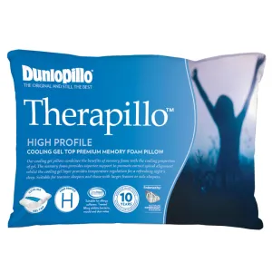 Therapillo Memory Foam Cooling Gel High Profile Pillow