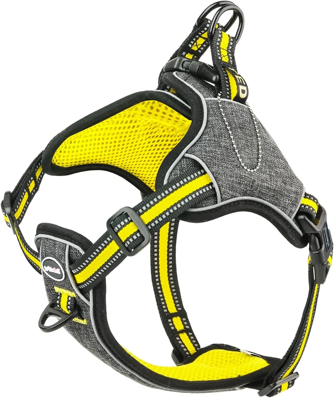 ThinkPet Step in Dog Harness for Large Dogs, Front Clip Dog Vest Harness No Pull Choke Free Escape Proof Dog Halter Harness Padded Breathable Reflective Halter for Large Dogs Training Walking Hiking L