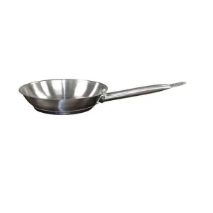 Thundergroup 8" Diameter Fry Pan, Stainless Steel, Encapsulated Base, Dishwasher Safe, Standard Electric, Gas Cooktop, Halogen & Induction Ready, Oven Safe, Heavy-Duty, NSF